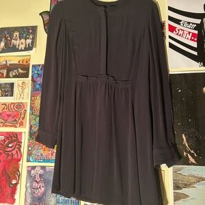 Club Monaco size 0 navy king sleeve dress